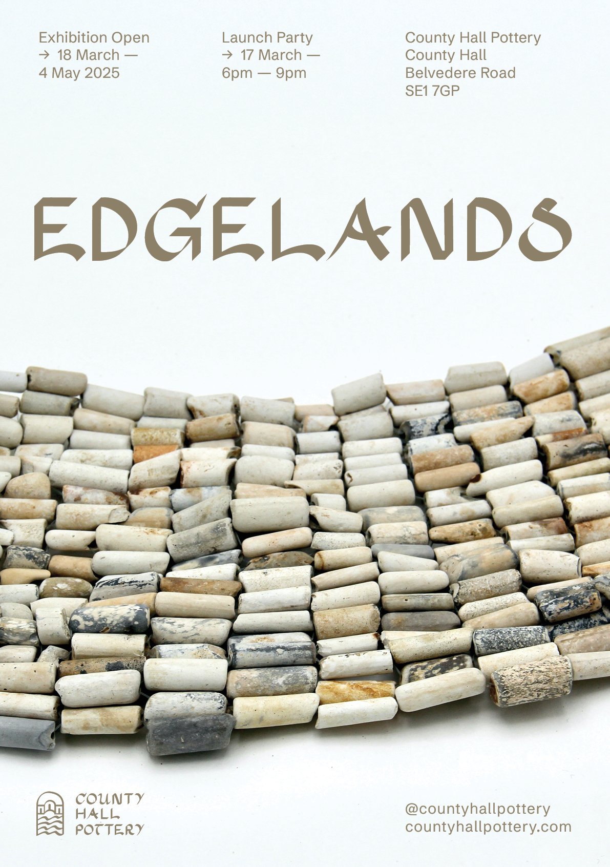 Jane Cairns in Edgelands , County Hall Pottery | Thames-Side Studios